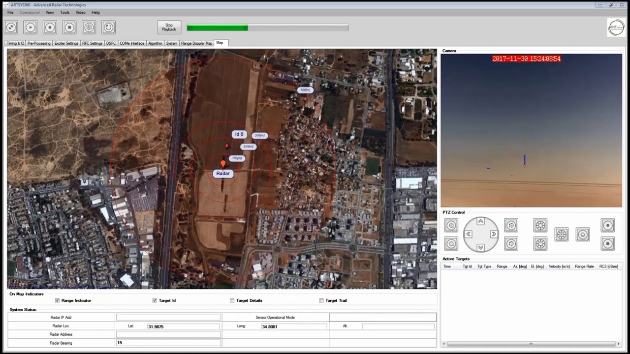 ARTsys360 3D 360 radar drone detection elevator mode